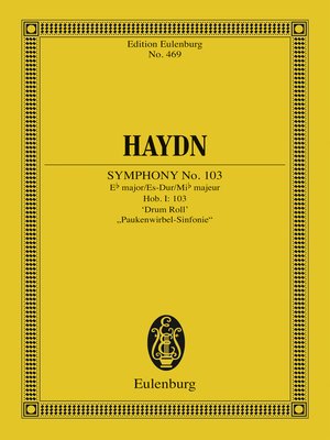 cover image of Symphony No. 103 Eb major "Drum Roll"